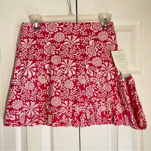 Sigrid Olsen Golf & Tennis Skort and Headband Raspberry Floral New